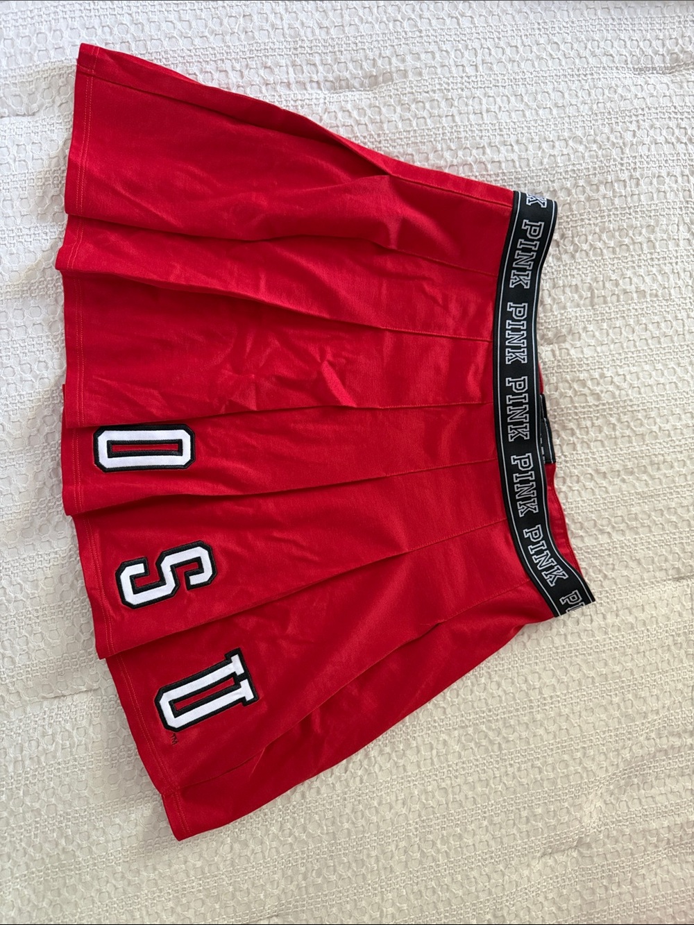 PINK Victoria's Secret OSU Pleated Athletic Skirt